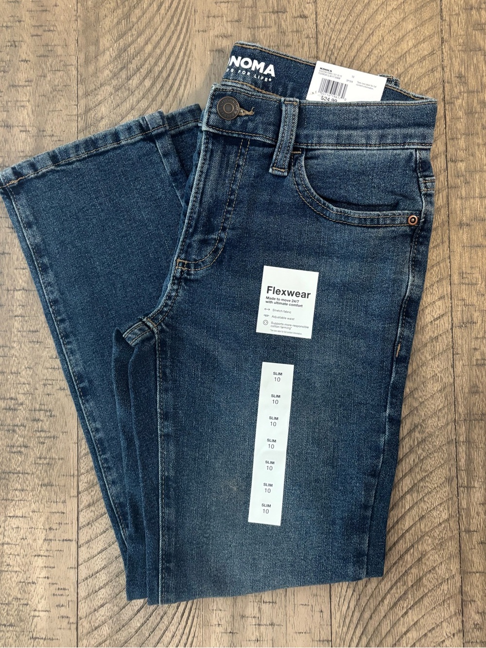 NWT Boys’ Sonoma Flexwear Jeans - 10 slim